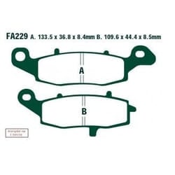 EBC Brakes FA229HH Brake pad set