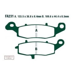 EBC Brakes FA231HH Brake pad set