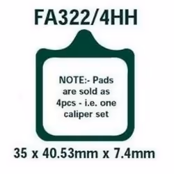 Brake pad set; EBC Brakes