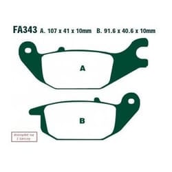 EBC Brakes FA343 Brake pad set