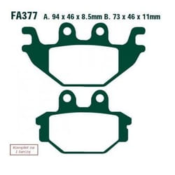 EBC Brakes FA377 Brake pad set