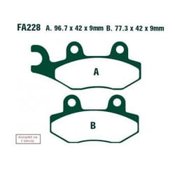 EBC Brakes SFA228 Brake pad set