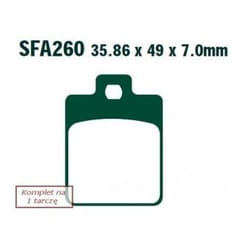 EBC Brakes SFA260 Brake pad set