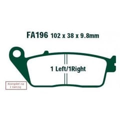 EBC Brakes SFA196 Brake pad set