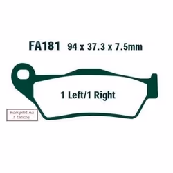 Brake pad set; EBC Brakes