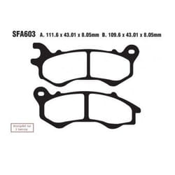 EBC Brakes SFA603 Brake pad set