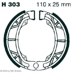 EBC Brakes H303 Brake Shoes 110 25