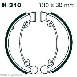 EBC Brakes H310 Brake Shoes 130 30