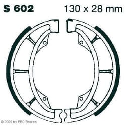 EBC Brakes S602 Brake Shoes 130 28