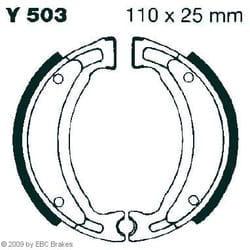 EBC Brakes Y503 Brake Shoes 110 25