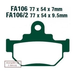 EBC Brakes FA106TT Brake pad set