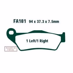 Brake pad set; EBC Brakes