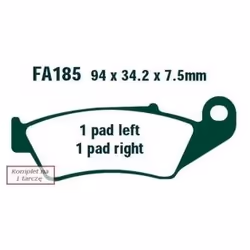 Brake pad set; EBC Brakes