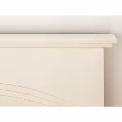 Adam Truro Fireplace Suite in Cream with Blenheim Electric Fire in Brass, 41 Inch