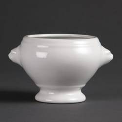 Olympia Whiteware Lion Head Soup Bowls 475ml 16.5oz (Pack of 6) - [W442]