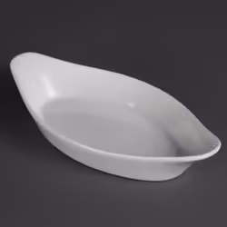 Olympia Whiteware Oval Eared Dishes 262mm (Pack of 6) - [W440]