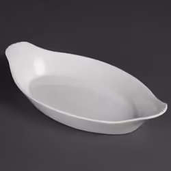 Olympia Whiteware Oval Eared Dishes 289mm (Pack of 6) - [W411]