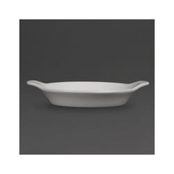 Olympia Whiteware Round Eared Dishes 170 x 140mm (Pack of 6)