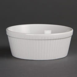 Olympia Whiteware Round Pie Dishes 134mm (Pack of 6) - [C042]