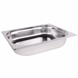 Vogue K927 Stainless Steel 1/2 Gastronorm Pan 4Ltr/65mm Deep Food Container, Silver