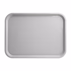 Kristallon Medium Polypropylene Fast Food Tray Grey 415mm - [P502]