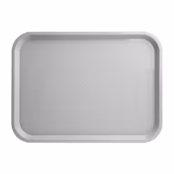 Kristallon Large Polypropylene Fast Food Tray Grey 450mm - [P508]