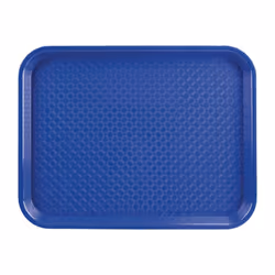 Kristallon Large Polypropylene Fast Food Tray Blue 450mm - [P512]