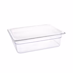 Vogue Polycarbonate 1/2 Gastronorm Container 100mm Clear - [U229]