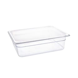 Vogue Polycarbonate 1/2 Gastronorm Container 100mm Clear - [U229]
