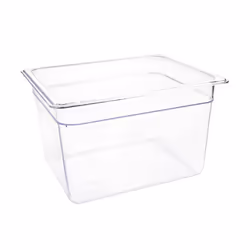 Vogue Polycarbonate 1/2 Gastronorm Container 200mm Clear - [U231]