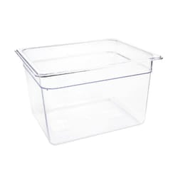 Vogue Polycarbonate 1/2 Gastronorm Container 200mm Clear - [U231]
