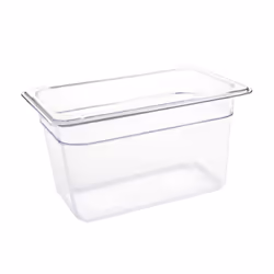 Vogue Polycarbonate 1/4 Gastronorm Container 150mm Clear - [U238]