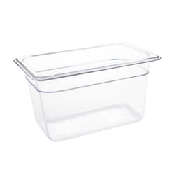 Vogue Polycarbonate 1/4 Gastronorm Container 150mm Clear - [U238]