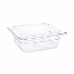 Vogue Polycarbonate 1/6 Gastronorm Container 65mm Clear - [U239]