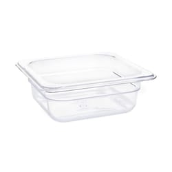 Vogue Polycarbonate 1/6 Gastronorm Container 65mm Clear - [U239]