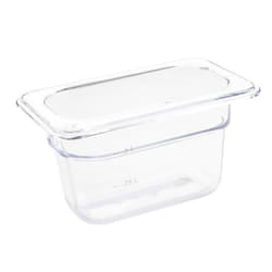 Vogue Polycarbonate 1/9 Gastronorm Container 100mm Clear - [U243]