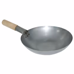 Vogue Mild Steel Wok Flat Base 330mm - [K296]