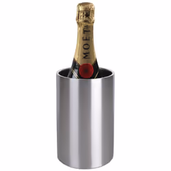 Olympia Brushed Stainless Steel Wine And Champagne Cooler - [C386]