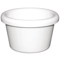 Kristallon Melamine Plain Ramekins White 63mm (Pack of 12) - [T557]