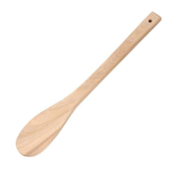 Vogue Round Ended Wooden Spatula 12" - [J113]