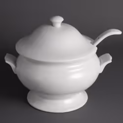 Olympia Soup Tureen and Ladle 2.5Ltr 88oz - [Y094]