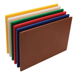 Hygiplas Low Density Chopping Board Set (Pack of 6) - [W356]