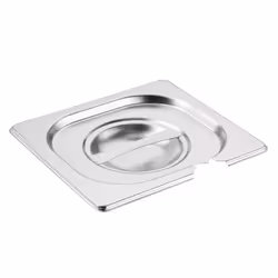 Vogue Stainless Steel 1/6 Gastronorm Notched Lid - [CB175]