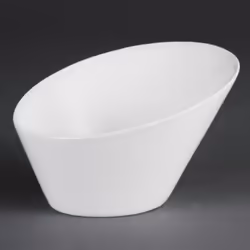 Olympia Whiteware Oval Sloping Bowls  180(W)x200(L)mm (Pack of 3) - [CB080]