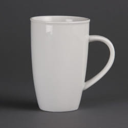 Olympia Whiteware Latte Mugs 400ml 14oz (Pack of 6) - [CB700]