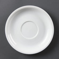 Olympia Whiteware Cappuccino Saucers 160mm (Pack of 12) - [CB463]