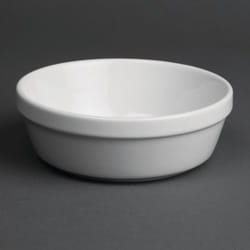 Olympia Whiteware Round Pie Bowls 137mm (Pack of 6) - [DK809]