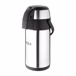 Olympia Pump Action Airpot Etched 'Tea' 3Ltr - [DP127]