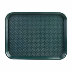 Kristallon Small Polypropylene Fast Food Tray Green 345mm - [DP214]