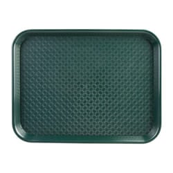 Kristallon Small Polypropylene Fast Food Tray Green 345mm - [DP214]
